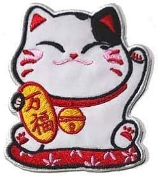 Japan Lucky CAT vezena dekorativna zakrpa