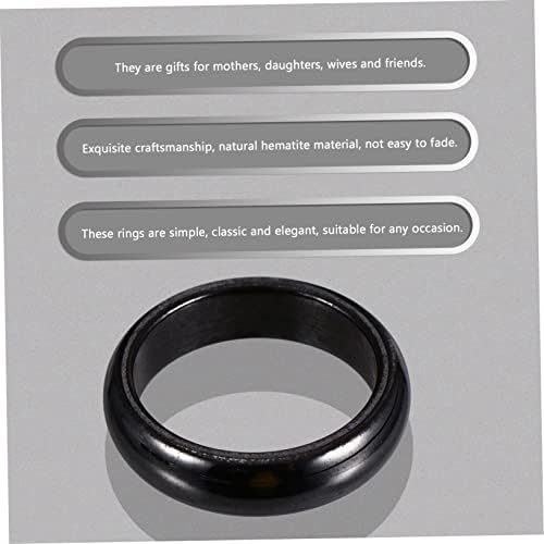 Healeived 3pcs magnetski prsten generički prsten unisex prsten za prstenje za hematit prstenje vintage