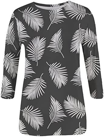 Žene 3/4 bluza s rukavima Ležerne prilike Casual Comfy 3/4 rukava Torte za modnu posadu Lagani pulover