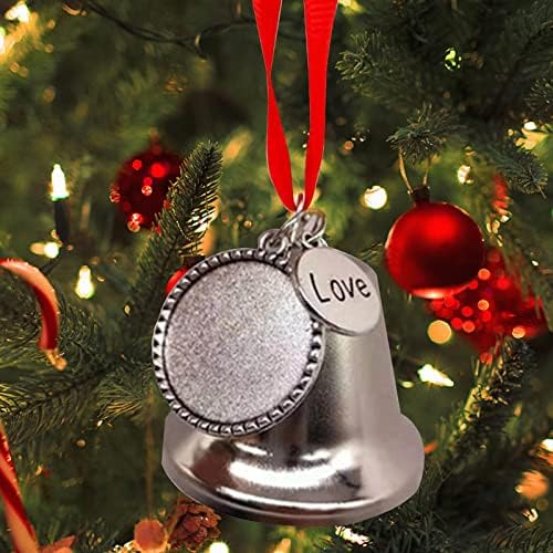 1pc božićni memorijalni ukrasi zvona love print ornament božićnog privjeska za spomen-rodbine božićni
