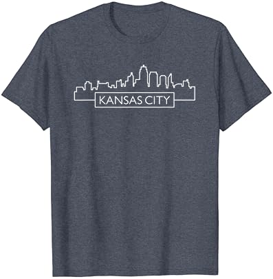Kansas City Missouri Retro City Skyline Boys Girls Suvenir Majica