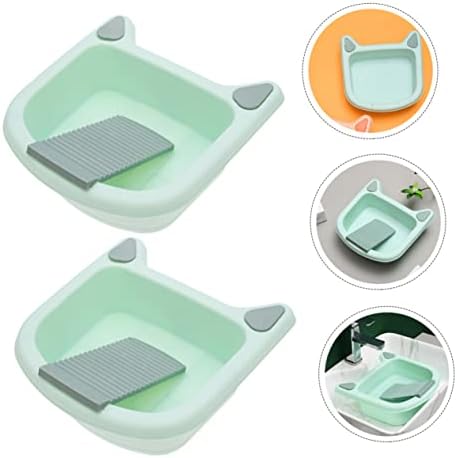 Hemoton 2kom umivaonik za bebe umivaonik za pranje veša prenosiva kada za pranje posuđa pranje veša potrepštine