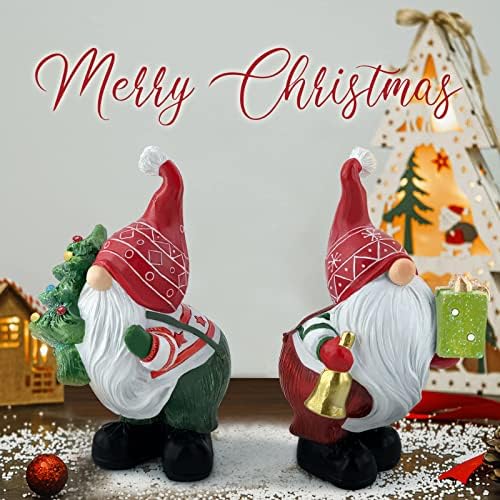 Hodao 2 kom. Božićni gnomi ukrasi Xmas Gnomes figurice Zimske dekore ručne izrade ELF Scandinavian Tomte Gnomes