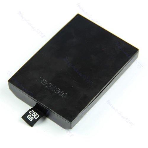 Slim Hard disk Drive HDD Case Shell fr Xbox 360 S Black