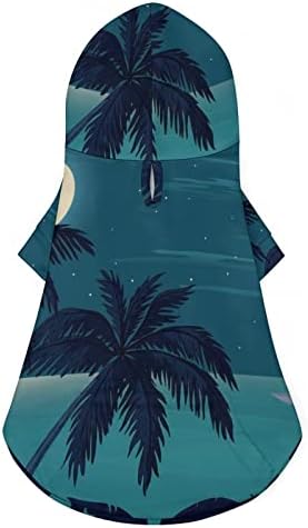 Tropski okeanski pejzaž sa palmi mački jednodijelni košulj