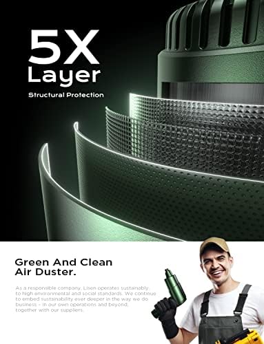 LISEN Electric Air Duster - 150000rpm Duster komprimovanog vazduha, zamena za Can Can Duster za