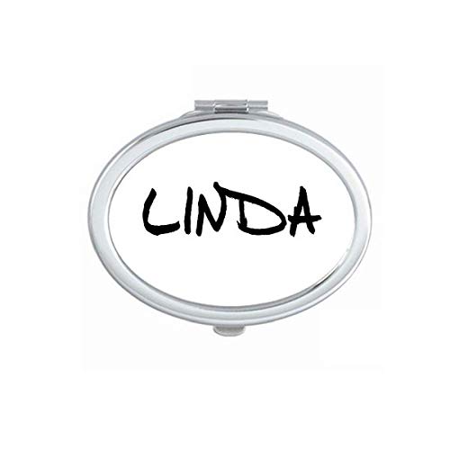 Specijalni rukopis engleski naziv LINDA ogledalo prijenosni preklopni ručni Makeup dvostruke