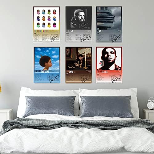 Achete Drake Canvas potpisan ograničeni Poster Set 6 soba muzički Album Cover Posters Print