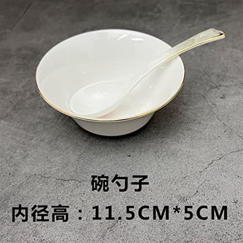 TIZHONG keramički Set pribora za jelo od kosti Kina tanjir za večeru restoran Disc Bowl set podmetača za suđe