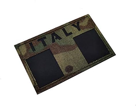 Italija Reflektivna patch DIY taktička vojna moral IR infracrveni prsluk zakrpe na jazbini Emblem Applique Backing