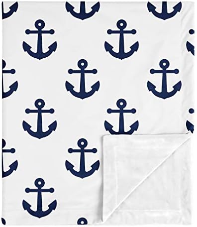 Sweety Jojo dizajn Mornarska plava bijela sidra Baby Boy Girl Bobet Primanje sigurnosne pločice za novorođenčad