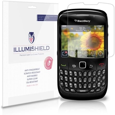 Illumishield zaštitnik ekrana kompatibilan sa BlackBerry Curve 8520 Clear HD štitom protiv mjehurića i pet filmom