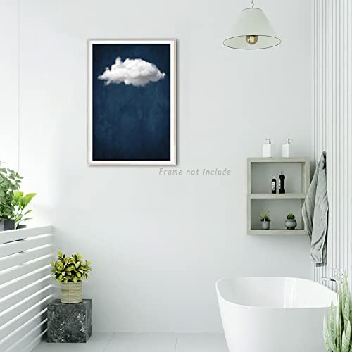 Mtaiwchens minimalistička zidna Umjetnost moderni zidni umjetnički dekor plava zidna Umjetnost oblak