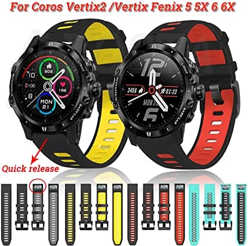 Kdegk 22 26mm traka za sat za Coros VERTIX2 Vertix 2 traka Smartwatch silikonska brza jednostavna Sportska