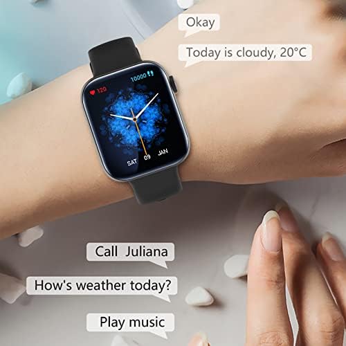 Byikun Smart Watch koji može tekst i pozivati, 1,8 inčni HD puni dodirni ekran SmartWatch fitness