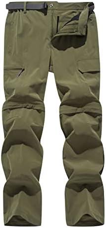 Cjhdym Muške teretne hlače Moda višestruki džepovi Tipka sa čvrstim bojama Zipper Vanjski fitness