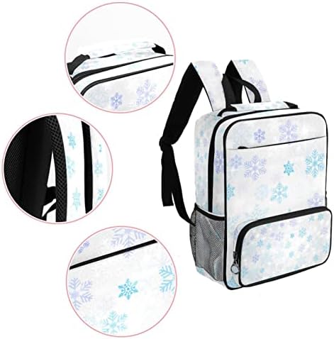 VBFOFBV ruksak za ženske pantalonske bakfa za laptop Travel Casual torba, plava ljubičasta snježna