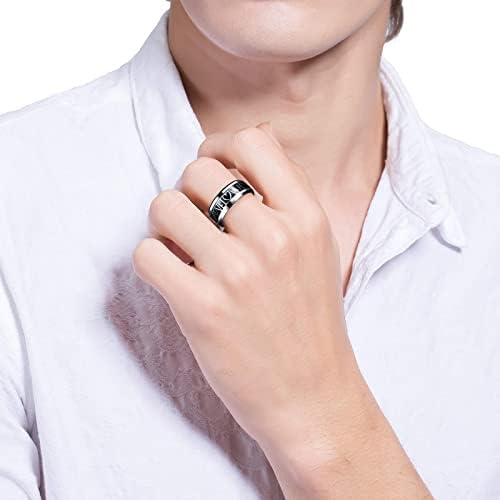 2023 Novi čelični čelični par nehrđajući nakit poklon muški prsten zaljubljeni zaljubljeni