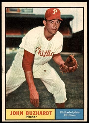 1961 TOPPS 3 John Buzhardt Philadelphia Phillies ex Phillies