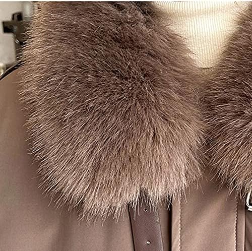 Zipfront Crew-vrat-izrez za čišćenje za žene Mekana čvrsta boja Ležerne lisnak jakna Boxy Fit kratko zimski