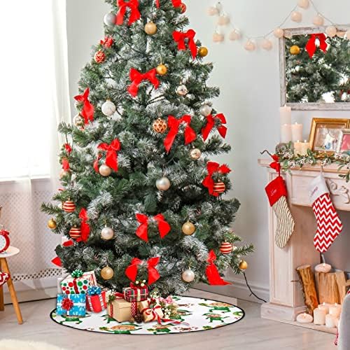 J Joysay Božićni dječaci Zeleni sretan božićni stablo Mat Vodootporna Podna zaštita Božićna svečana