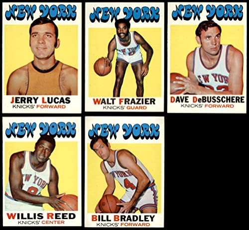 1971-72 TOPPS New York Knicks Team Set New York Knicks Ex / MT Knicks