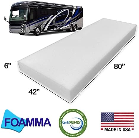 Foamma 2 x 42 x 80 kamper / RV putni krevet za punjenje kamenca visoke gustoće, izrađen u SAD-u, udoban, putni