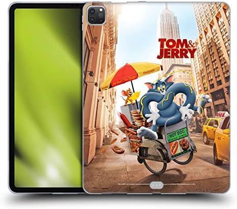 Dizajni za glavu zvanično licencirani Tom i Jerry film Real World New Twist Graphics Mekani gel Kućište kompatibilno sa Apple iPad Pro 12.9 2020/2021/2028