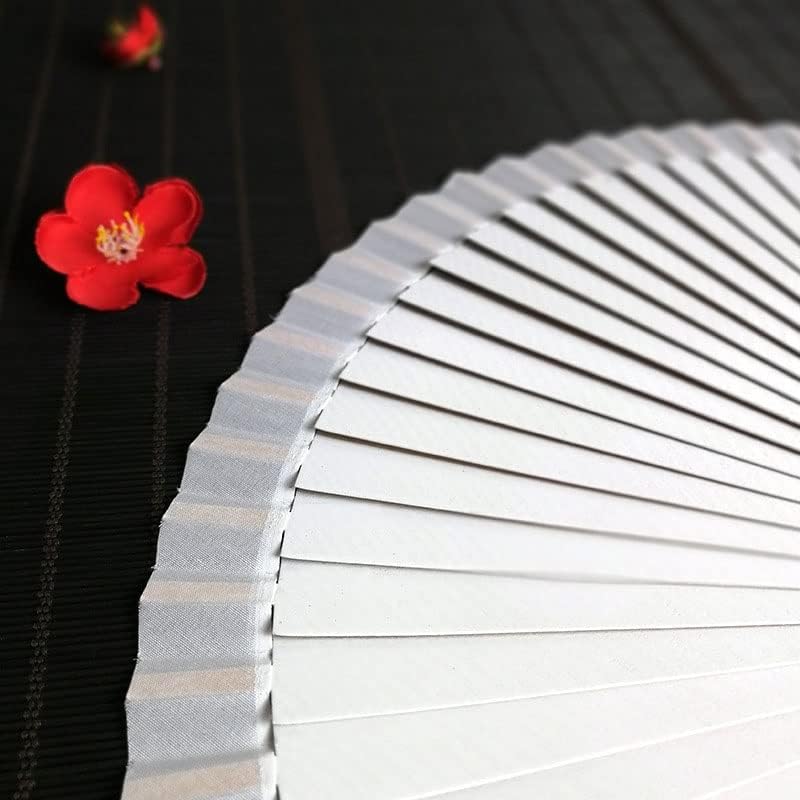 ZSQHD sklopivi ventilatorski ručni koščat DIY Kineski sklopivi ventilator drveni bambusovi antikviteti sklopivi ventity ventilatori za ruke vjenčanje bijelo