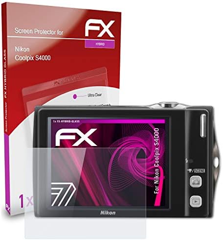 ATFolix plastični stakleni zaštitni film kompatibilan sa Nikon COOLPIX S4000 Stakleni zaštitnikom, 9h hibridni stakleni štitnik za stakleni ekran plastike