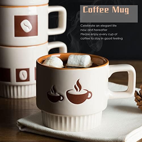 CAIERPH keramički šalica za kafu, 11 oz, moderna šolja za kafu za espresso, kapućino i latte, šalice i poklone