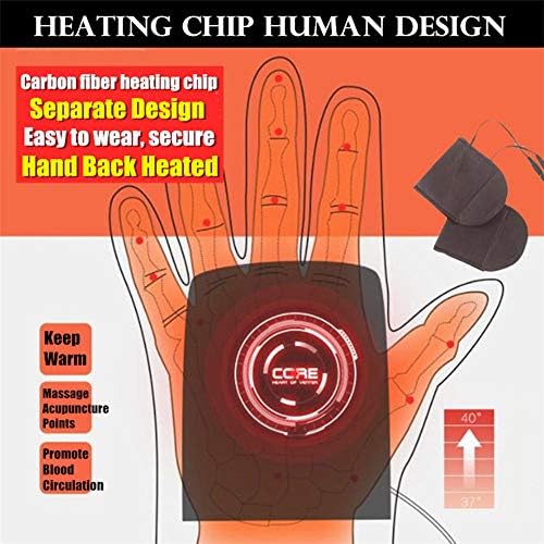 Ženske i muške 3 spakirane USB grijane rukavice Mitten zimske ruke tople laptop rukavice, pletene ruke