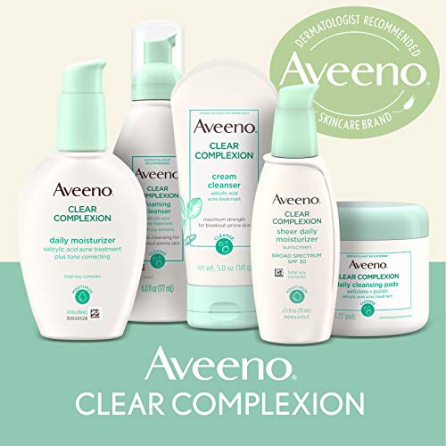 Aveeno Clear Complest Creameser za čišćenje lica sa salicilnom kiselinom Medicina akne, pranje lica sa