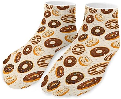 Šećerkoholna čokolada krofne Smiješne trke čarape za gležnjeve Atletic Ne-Show čarape za jastuke