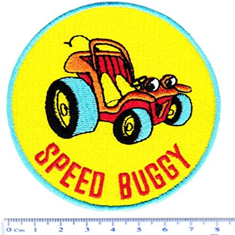 Vintage Stil Speed ​​Buggy Majica Patch 8cm - Značka - zakrpe - 70-ih - 80-ih - surfanje - surf - ploča