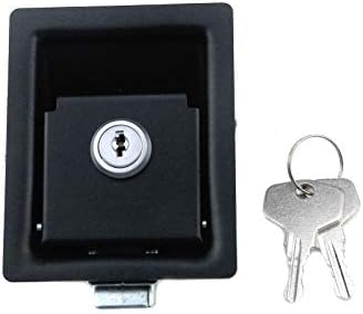 Semetall Travel Trailer Lock 2 Pakovanje nehrđajućeg čelika zasuna za vrata za montiranje za ispiranje, zasuna za ispiranje s tipkama za kutiju s alatima