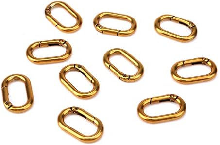 Tighall Spring Ovel Rings Metal Spring Snap Clip Okrugli ključevi Key Key prsten za prsten za tablice