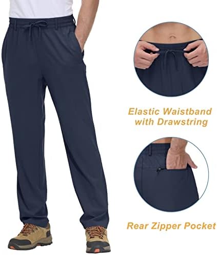 Pješačke pahuljice za muškarce tacvasena s džepovima s džepovima Brze suho lagane elastične