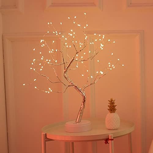 SixDefly 20 tabletop bonsai stabla sa 108 LED sjajno bajkovna svjetiljka duha, DIY veštačka svjetiljka,