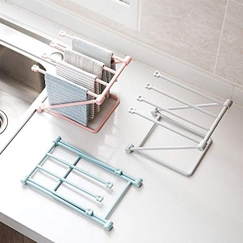 UxZDX sklopive vertikalne krpe kuhinjske ručnike Vješalica Besplatni udar za stol za pohranu držač čaša nosač
