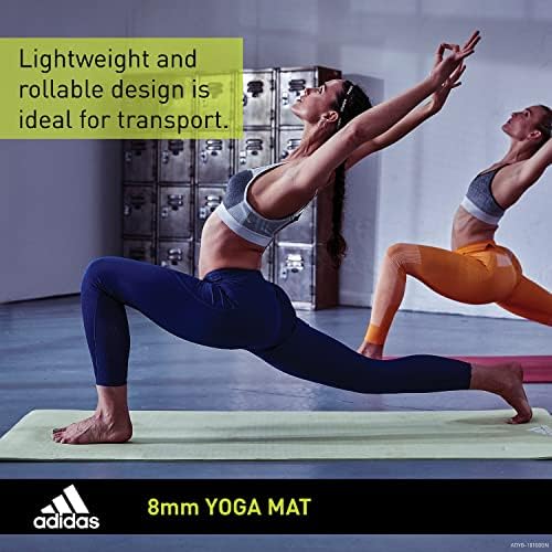 adidas Yoga Mat debeli 8mm EVA pjenasti Neklizajući prostirke za vježbanje za muškarce i žene-idealni
