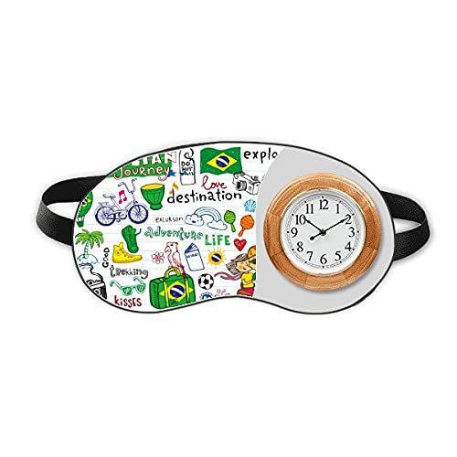 Avanturistički Život Brazil Putovanje Brazil Sleep Eye Head Sat Travel Shade Cover