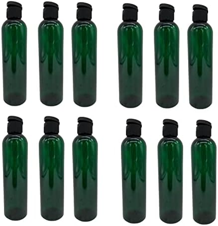 8 oz zelenih kosmo plastičnih boca -12 Pakovanje prazno punjenje boca - BPA Besplatno - esencijalna
