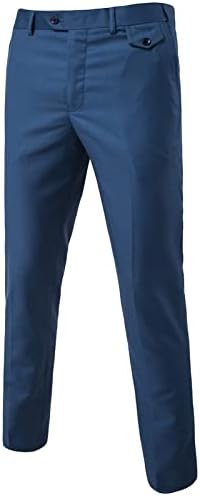 Maiyifu-GJ muške elegantne uske rastezljive pantalone jednobojne Skinny Fit Comfort odijelo pantalone lagane udobne poslovne pantalone
