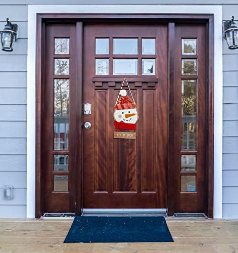 Demdaco snjegović Neka je snježno bijelo i crveno 24-inčni vitl božićnog vješalica za božićne vrata