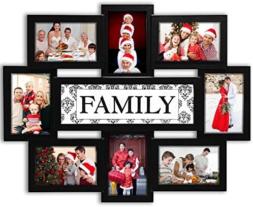 Jerry & Maggie Family Photo Frame 22x17, Family Picture Frames Collage Wall Decor, 9 otvaranje 4x6 okviri