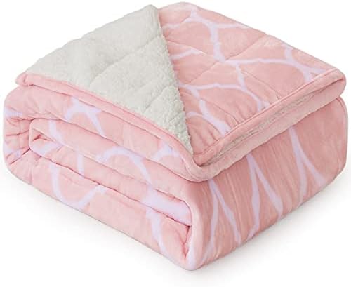 Sted ponderirani pokrivač 20 lbs za odrasle, šerpa fleece i flanel teški pokrivač, mekani pokrivač