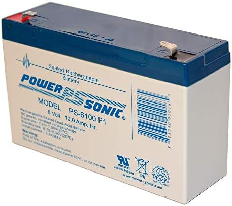 Powersonic PS-6100 6V 12AH NPX-50 SLA10-6 BP10-6 GP6120 ES12-6 baterija