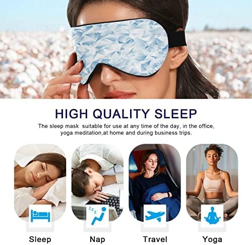 Poligon uzorak maska ​​za spavanje za žene Muškarci Glatki komforno blokiranje svjetla Blokiranje za oči