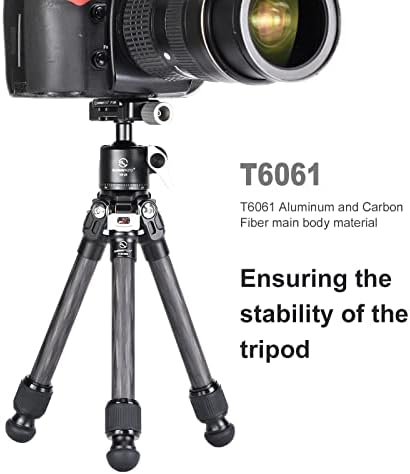 Sunwayfoto T16C20NI + XB-25 Mini trotorni komplet za DSLR kameru Kompletni stolni karbonski vlakni Tripod jedinice